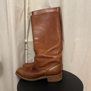FRYE Vintage Campus Tall Leather Boots 8.5!